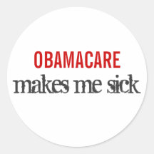 OBAMACARE me rend malade Autocollants