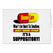 ObamaCare - suppositoire Carte De Vœux