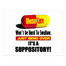 ObamaCare - suppositoire Cartes Postales