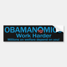 Obamanomics Bumpersticker Autocollant Pour Voiture