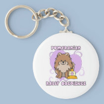 Obéissance rouge de rassemblement de Kawaii Pomera porte-clés