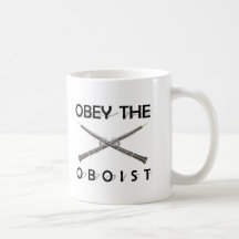 Obéissez le hautbois tasse