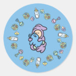 Objets de bébé de Cutietoots, bébé et ours Adhésifs Ronds