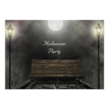 Obscurité d'inviation de partie de Halloween Faire-part Personnalisé