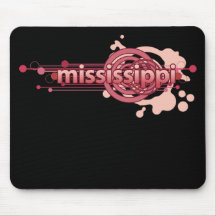 Obscurité graphique rose du Mississippi Mousepad d Tapis De Souris