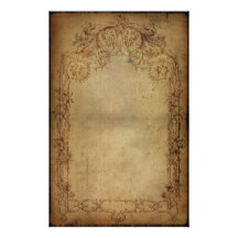Obscurité vintage 2 d'élégance papier à lettre personnalisé