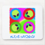 observation d'aliens ! tapis de souris