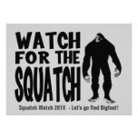 Observez pour l'invitation de chasse de Squatch Bi