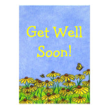 Obtenez bien bientôt ! Card~Personalize ~Greeting  Cartons D'invitation Personnalisés