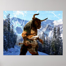 Obtenez le taureau par les klaxons poster