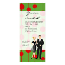 Obtenez vos martini prêts !  Couleurs de Noël Cartons D'invitation Personnalisés