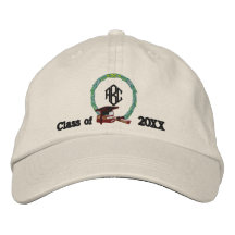 Obtention du diplôme de Monogramed Chapeau Brodé