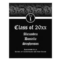 Obtention du diplôme noire et blanche d'école de c invitation personnalisée