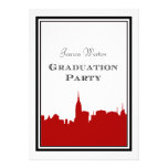 Obtention du diplôme rouge de la silhouette #2 do- invitations