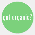 obtenu organique ? autocollants
