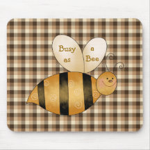 Occupé comme amusement Mousepad d'abeille Tapis De Souris