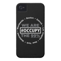 Occupez le cas de Wallstreet/dans le monde entier  Étuis iPhone 4