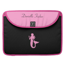 Océan Glow_Pink sur la sirène noire Poches Pour Macbook Pro