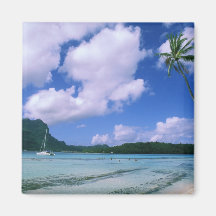 Océanie, Polynésie française, Tahiti. Vue de Magnets