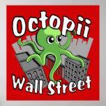 Octopii Wall Street - occupez Wall Street ! Poster