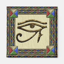 Oeil d'aimant carré de Horus