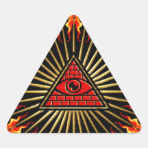 Oeil de dieu, pyramide, planification autocollant