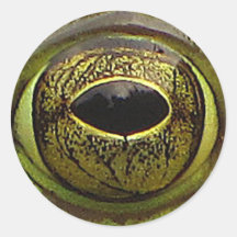 Oeil de grenouille autocollant rond