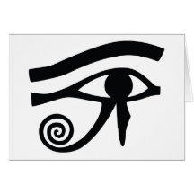 Oeil de Horus hiéroglyphique Carte