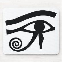 Oeil de Horus hiéroglyphique Tapis De Souris