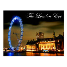 Oeil de Londres la nuit Cartes Postales