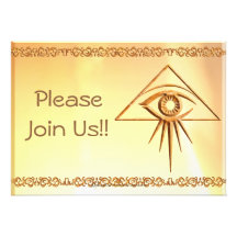 Oeil de pierre de Providence Invitations Personnalisables