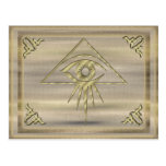Oeil de Providence Goldtone Cartes Postales
