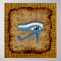 Oeil égyptien antique de Wadjet d'affiche d'art de