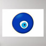Oeil mauvais, symbole de la protection affiche