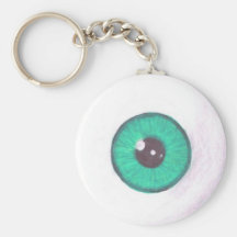 Oeil turquoise déplaisant Keychain Porte-clés