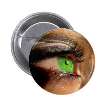 Oeil vert badges avec agrafe