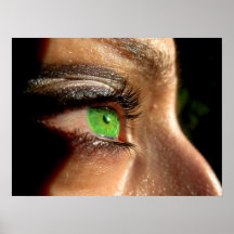 Oeil vert posters