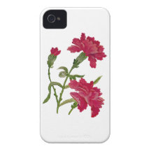 Oeillets rouges brodés coque iPhone 4 Case-Mate