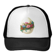 Oeuf de pâques floral casquettes