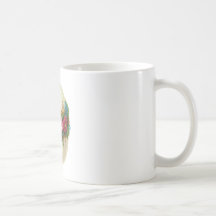 Oeuf de pâques floral mugs à café