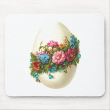 Oeuf de pâques floral tapis de souris