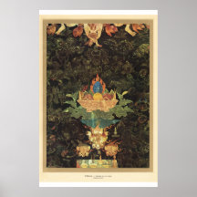 Offres indoues d'art asiatique classique du 17ème  affiche