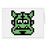 Ogre de pixel carte de vœux