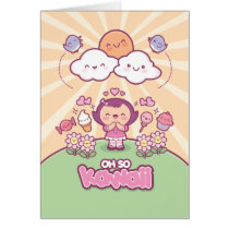 Oh ainsi carte de voeux de Kawaii cartes
