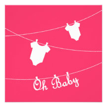 Oh bébé ! Invitation de baby shower