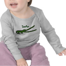 OH chemise drôle de sourire de crocodile T-shirt