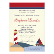 oh invitation de baby shower de bateau à voile du 