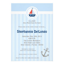 oh invitation nautique de baby shower de bateau à 