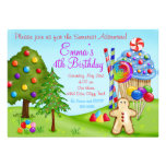 Oh invitations douces de petit gâteau d'anniversai
