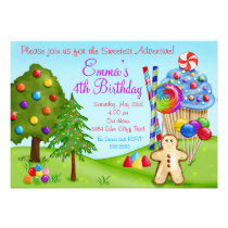 Oh invitations douces de petit gâteau d'anniversai invitations